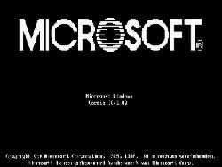 Windows 1.03 загрузочный экран