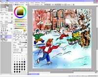 Создание исходной иллюстрации в программе Paint Tool SAI